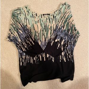 Nic and Zoe multi color tissue sweater 2X